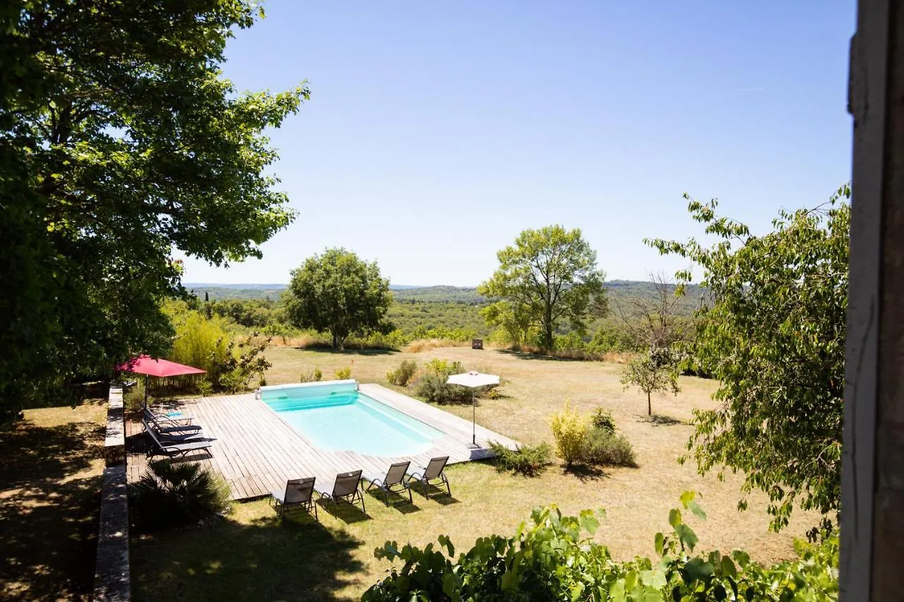 Cahors - Lot - Les Lumieres Du Causse - Domaine En Pierres Blanches Avec Vue Sur Les Causses Villa Bellefont-la Rauze